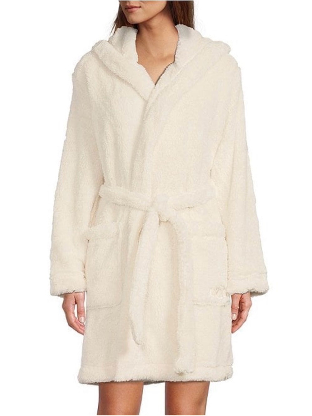 UGG® Aarti Plush Hooded Cozy Sherpa Robe Sz XS